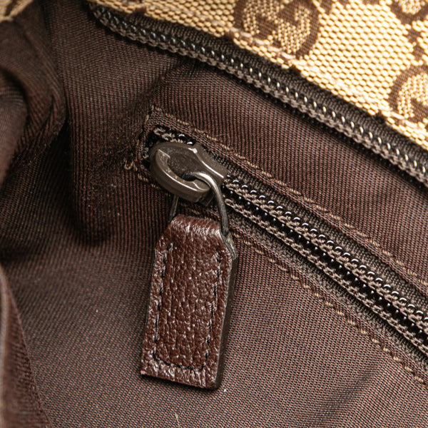 グッチ GGキャンバス 斜め掛け ショルダーバッグ 256100 ベージュ ブラウン キャンバス レザー レディース GUCCI 【中古】