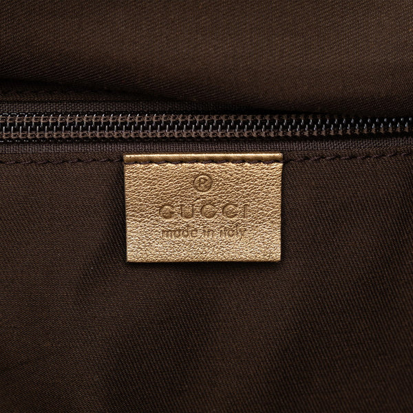 グッチ GGキャンバス シェリーライン ボストンバッグ トラベルバッグ  153240 ベージュ ピンク ゴールド キャンバス レザー レディース GUCCI 【中古】