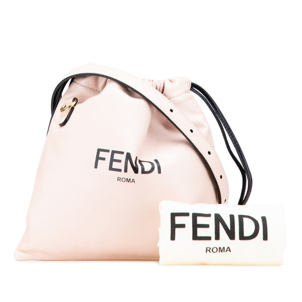 フェンディ ロゴ ショルダーバッグ 8BT337 ピンク レザー レディース FENDI 【中古】
