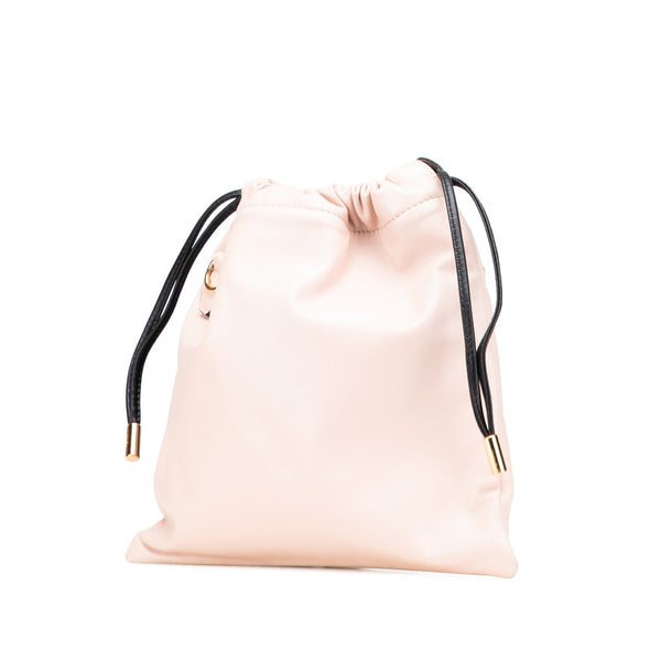 フェンディ ロゴ ショルダーバッグ 8BT337 ピンク レザー レディース FENDI 【中古】