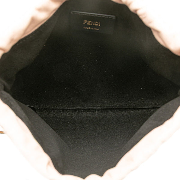フェンディ ロゴ ショルダーバッグ 8BT337 ピンク レザー レディース FENDI 【中古】