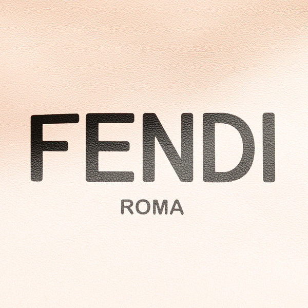 フェンディ ロゴ ショルダーバッグ 8BT337 ピンク レザー レディース FENDI 【中古】