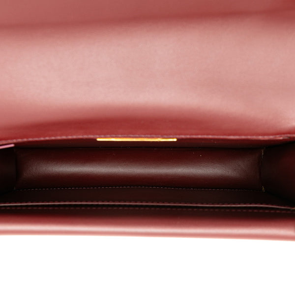 カルティエ マストライン 斜め掛け ショルダーバッグ ボルドー ワインレッド レザー レディース CARTIER 【中古】