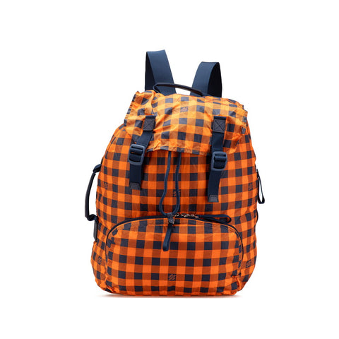 ルイ ヴィトン ダミエ アバンチュール  リュック バックパック N41188 オレンジ ネイビー ナイロン レザー レディース LOUIS VUITTON 【中古】