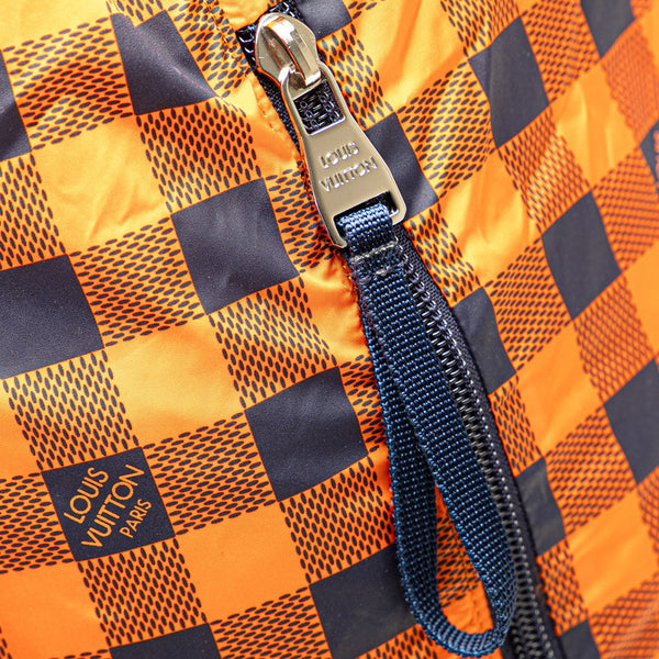 ルイ ヴィトン ダミエ アバンチュール  リュック バックパック N41188 オレンジ ネイビー ナイロン レザー レディース LOUIS VUITTON 【中古】
