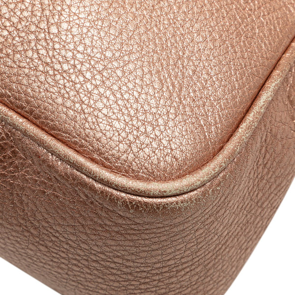 グッチ ソーホー インターロッキングG タッセル チェーン ショルダーバッグ 308983 ピンク ゴールド レザー レディース GUCCI 【中古】