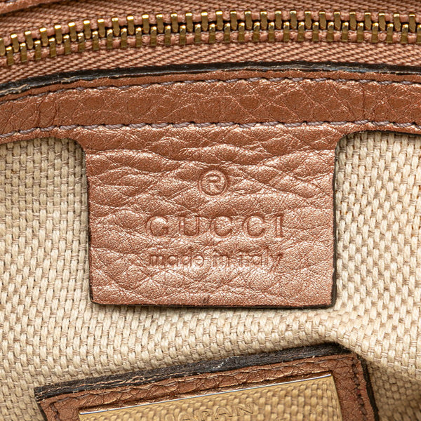 グッチ ソーホー インターロッキングG タッセル チェーン ショルダーバッグ 308983 ピンク ゴールド レザー レディース GUCCI 【中古】