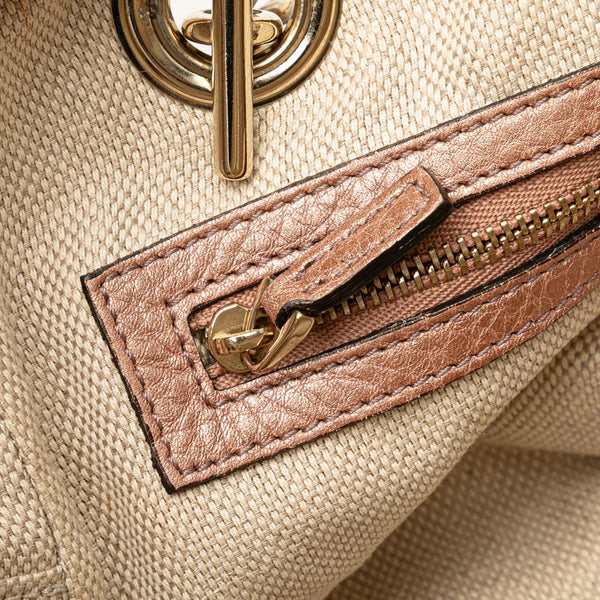 グッチ ソーホー インターロッキングG タッセル チェーン ショルダーバッグ 308983 ピンク ゴールド レザー レディース GUCCI 【中古】
