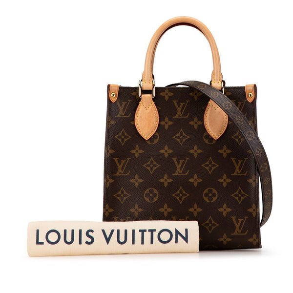 ルイ ヴィトン モノグラム サックプラBB ハンドバッグ ショルダーバッグ 2WAY M45847 ブラウン PVC レザー レディース LOUIS VUITTON 【中古】