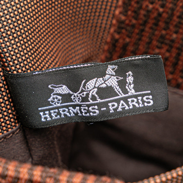 エルメス エールライン ポシェット ショルダーバッグ ブラウン キャンバス レディース HERMES 【中古】