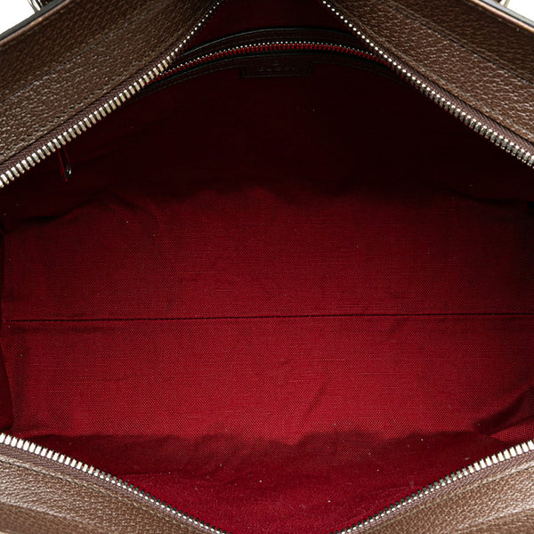 グッチ GGスプリーム トートバッグ ショルダーバッグ 626356 ベージュ ブラウン PVC レザー レディース GUCCI 【中古】