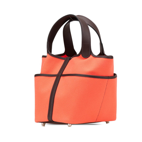 エルメス ピコタンロック カーゴ PM ハンドバッグ ローズテキサス ルージュセリエ スイフト トワルゴエラン レディース HERMES 【中古】