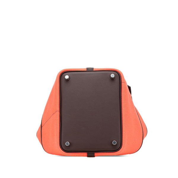 エルメス ピコタンロック カーゴ PM ハンドバッグ ローズテキサス ルージュセリエ スイフト トワルゴエラン レディース HERMES 【中古】