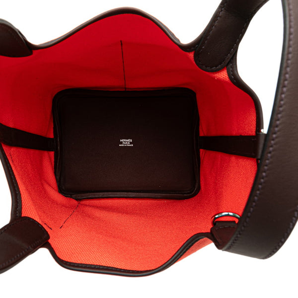 エルメス ピコタンロック カーゴ PM ハンドバッグ ローズテキサス ルージュセリエ スイフト トワルゴエラン レディース HERMES 【中古】