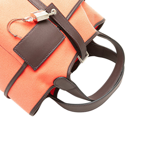 エルメス ピコタンロック カーゴ PM ハンドバッグ ローズテキサス ルージュセリエ スイフト トワルゴエラン レディース HERMES 【中古】