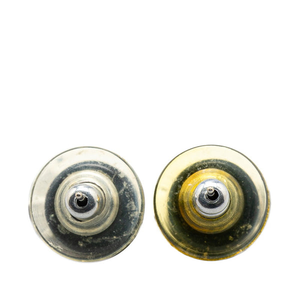 シャネル ココマーク ピアス シルバー ブラック プラスチック レディース CHANEL 【中古】