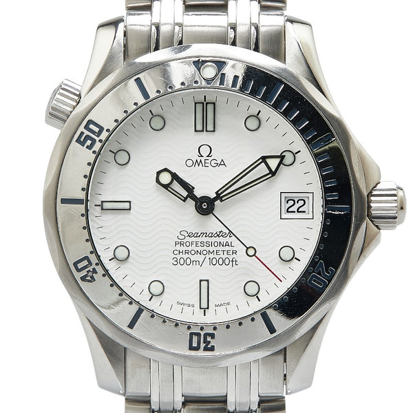 オメガ シーマスター300 腕時計 2552.2 自動巻き ホワイト文字盤 ステンレススチール メンズ OMEGA 【中古】