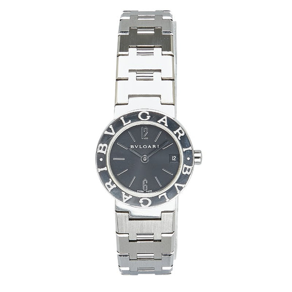 ブルガリ ブルガリブルガリ 腕時計 BB23SS クオーツ ブラック文字盤 ステンレススチール レディース BVLGARI 【中古】