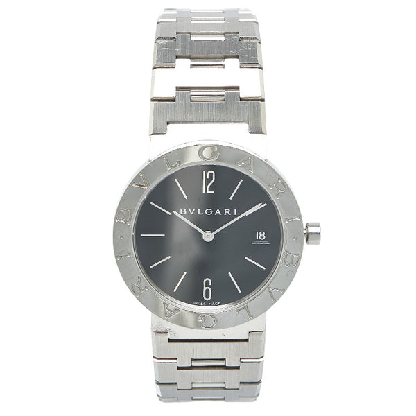 ブルガリ ブルガリブルガリ 腕時計 BB33SS クオーツ ブラック文字盤 ステンレススチール メンズ BVLGARI 【中古】