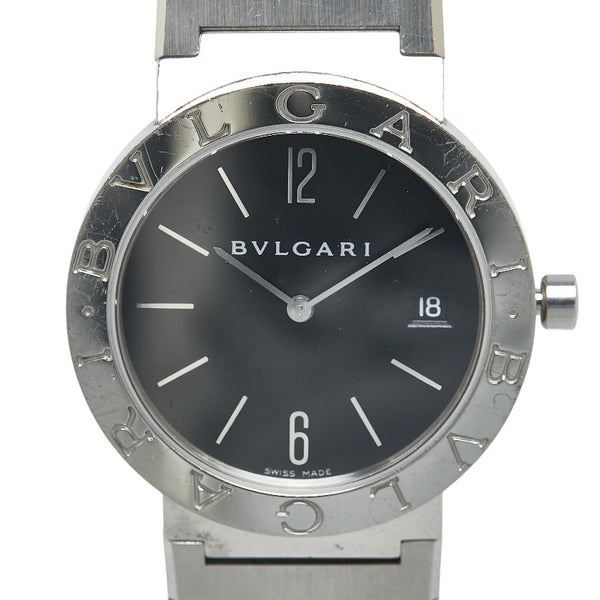 ブルガリ ブルガリブルガリ 腕時計 BB33SS クオーツ ブラック文字盤 ステンレススチール メンズ BVLGARI 【中古】