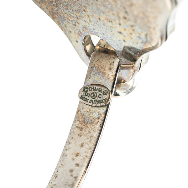 シャネル ココマーク ミラー バングル シルバー メタル レディース CHANEL 【中古】