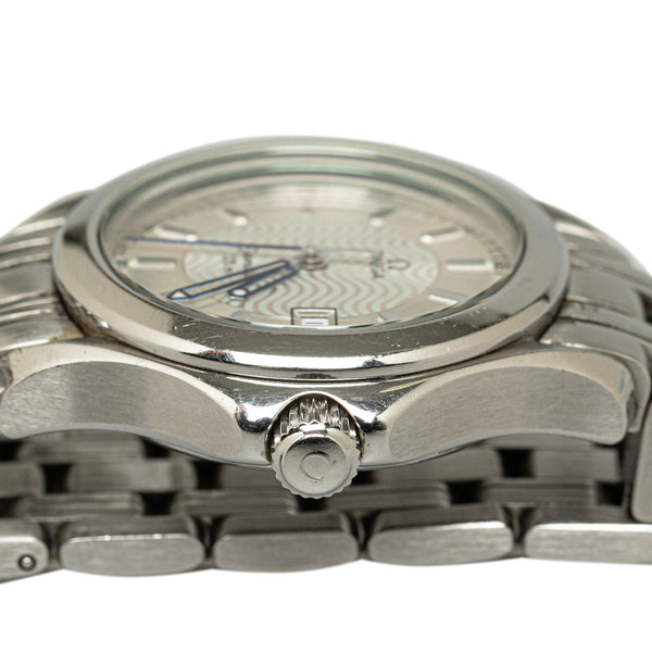 オメガ シーマスター120 腕時計 2571.31 クオーツ シルバー文字盤 ステンレススチール レディース OMEGA 【中古】