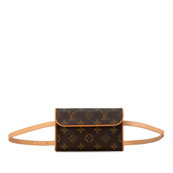 ルイ ヴィトン モノグラム ポシェット フロランティーヌ ショルダーバッグ M51855 ブラウン PVC レザー レディース LOUIS VUITTON 【中古】