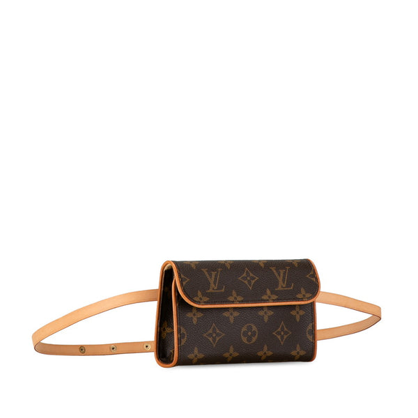 ルイ ヴィトン モノグラム ポシェット フロランティーヌ ショルダーバッグ M51855 ブラウン PVC レザー レディース LOUIS VUITTON 【中古】