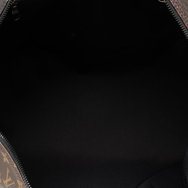 ルイ ヴィトン ダミエ ジャイアント キーポル バンドリエール50 ボストンバッグ ショルダーバッグ 2WAY N40360 ブラウン PVC レザー メンズ LOUIS VUITTON 【中古】