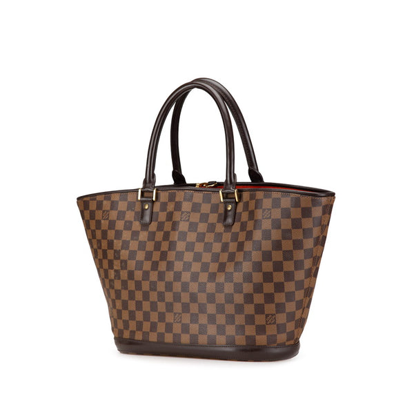 ルイ ヴィトン ダミエ マノスクGM トートバッグ N51120 ブラウン PVC レザー レディース LOUIS VUITTON 【中古】