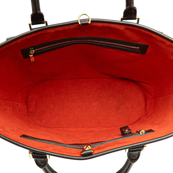 ルイ ヴィトン ダミエ マノスクGM トートバッグ N51120 ブラウン PVC レザー レディース LOUIS VUITTON 【中古】