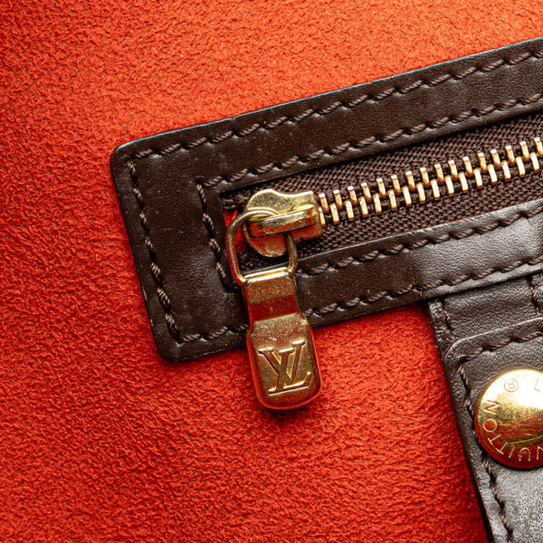 ルイ ヴィトン ダミエ マノスクGM トートバッグ N51120 ブラウン PVC レザー レディース LOUIS VUITTON 【中古】
