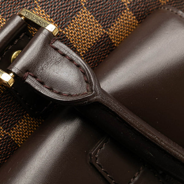 ルイ ヴィトン ダミエ マノスクGM トートバッグ N51120 ブラウン PVC レザー レディース LOUIS VUITTON 【中古】