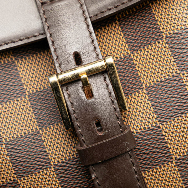 ルイ ヴィトン ダミエ マノスクGM トートバッグ N51120 ブラウン PVC レザー レディース LOUIS VUITTON 【中古】