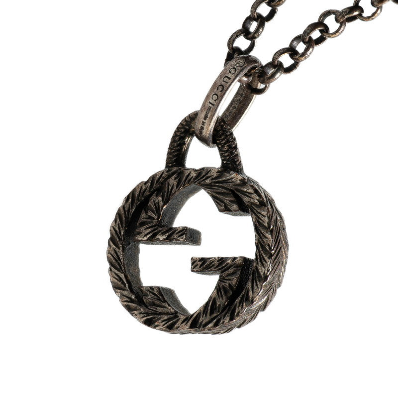 グッチ インターロッキングG ネックレス SV925 シルバー メンズ GUCCI 【中古】
