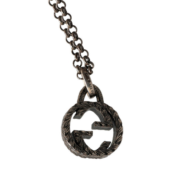 グッチ インターロッキングG ネックレス SV925 シルバー メンズ GUCCI 【中古】