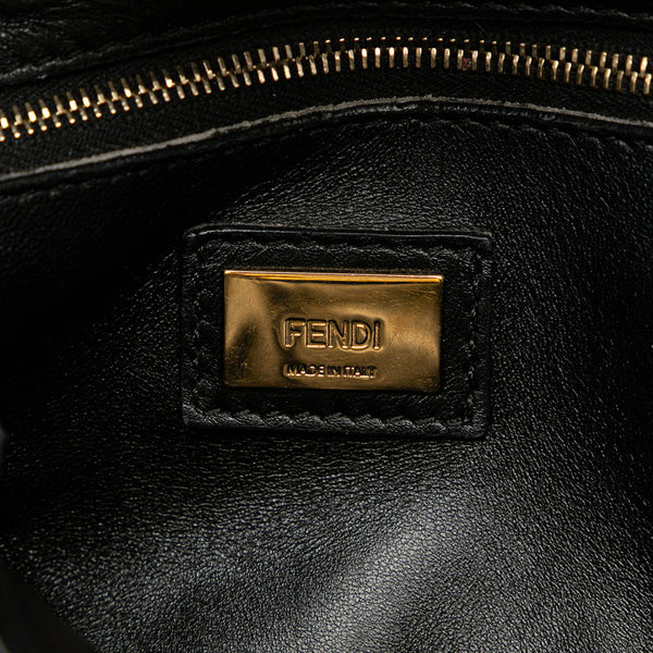 フェンディ ピーカブー ミニ ハンドバッグ ショルダーバッグ 2WAY 8BN244 ブラック レザー レディース FENDI 【中古】