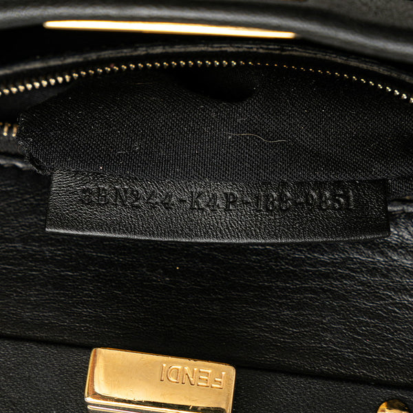 フェンディ ピーカブー ミニ ハンドバッグ ショルダーバッグ 2WAY 8BN244 ブラック レザー レディース FENDI 【中古】