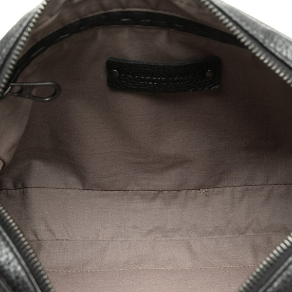 ボッテガヴェネタ イントレチャート クラッチバッグ ブラック レザー レディース BOTTEGAVENETA 【中古】