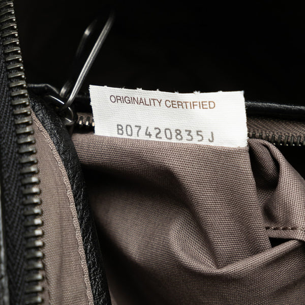 ボッテガヴェネタ イントレチャート クラッチバッグ ブラック レザー レディース BOTTEGAVENETA 【中古】
