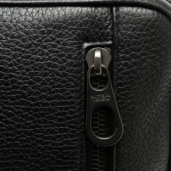 ボッテガヴェネタ イントレチャート クラッチバッグ ブラック レザー レディース BOTTEGAVENETA 【中古】