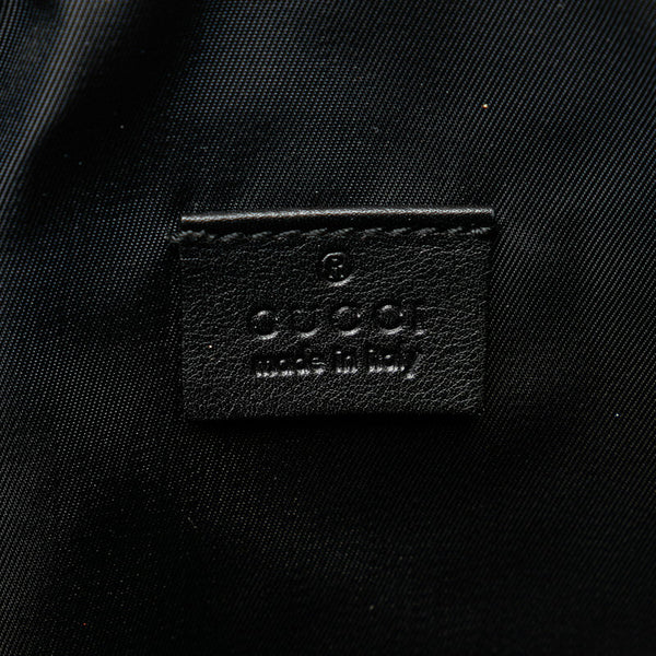 グッチ グッチシマ クラッチバッグ セカンドバッグ 162792 ブラック ナイロン レザー レディース GUCCI 【中古】