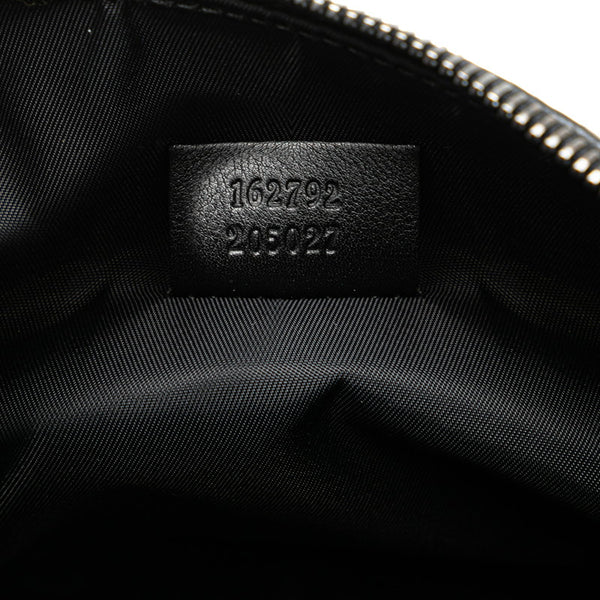 グッチ グッチシマ クラッチバッグ セカンドバッグ 162792 ブラック ナイロン レザー レディース GUCCI 【中古】