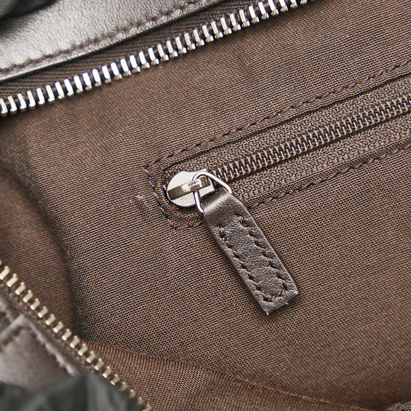 グッチ バンブー グッチシマ ハンドバッグ ショルダーバッグ 2WAY 355772 ブラウン レザー レディース GUCCI 【中古】