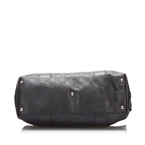 グッチ バンブー グッチシマ ハンドバッグ ショルダーバッグ 2WAY 355772 ブラウン レザー レディース GUCCI 【中古】