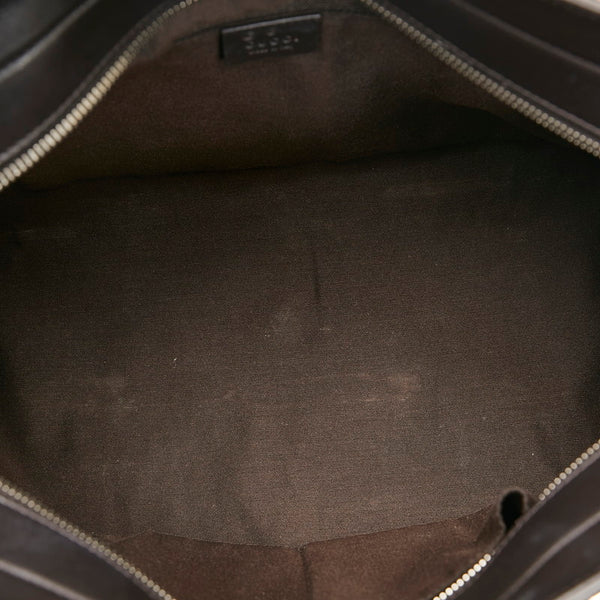 グッチ バンブー グッチシマ ハンドバッグ ショルダーバッグ 2WAY 355772 ブラウン レザー レディース GUCCI 【中古】