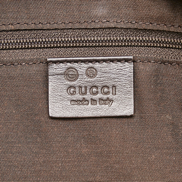 グッチ バンブー グッチシマ ハンドバッグ ショルダーバッグ 2WAY 355772 ブラウン レザー レディース GUCCI 【中古】