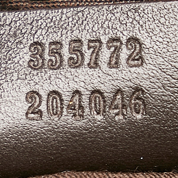 グッチ バンブー グッチシマ ハンドバッグ ショルダーバッグ 2WAY 355772 ブラウン レザー レディース GUCCI 【中古】