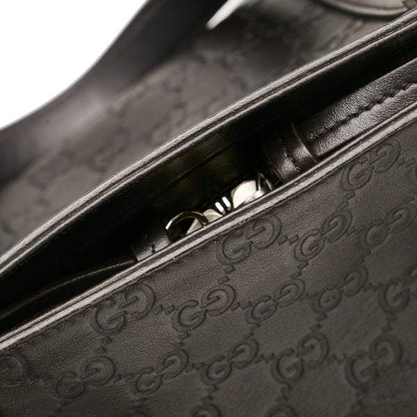 グッチ バンブー グッチシマ ハンドバッグ ショルダーバッグ 2WAY 355772 ブラウン レザー レディース GUCCI 【中古】