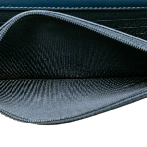 シャネル ココマーク チェーンウォレット ショルダーバッグ ブルー キャビアスキン レディース CHANEL 【中古】